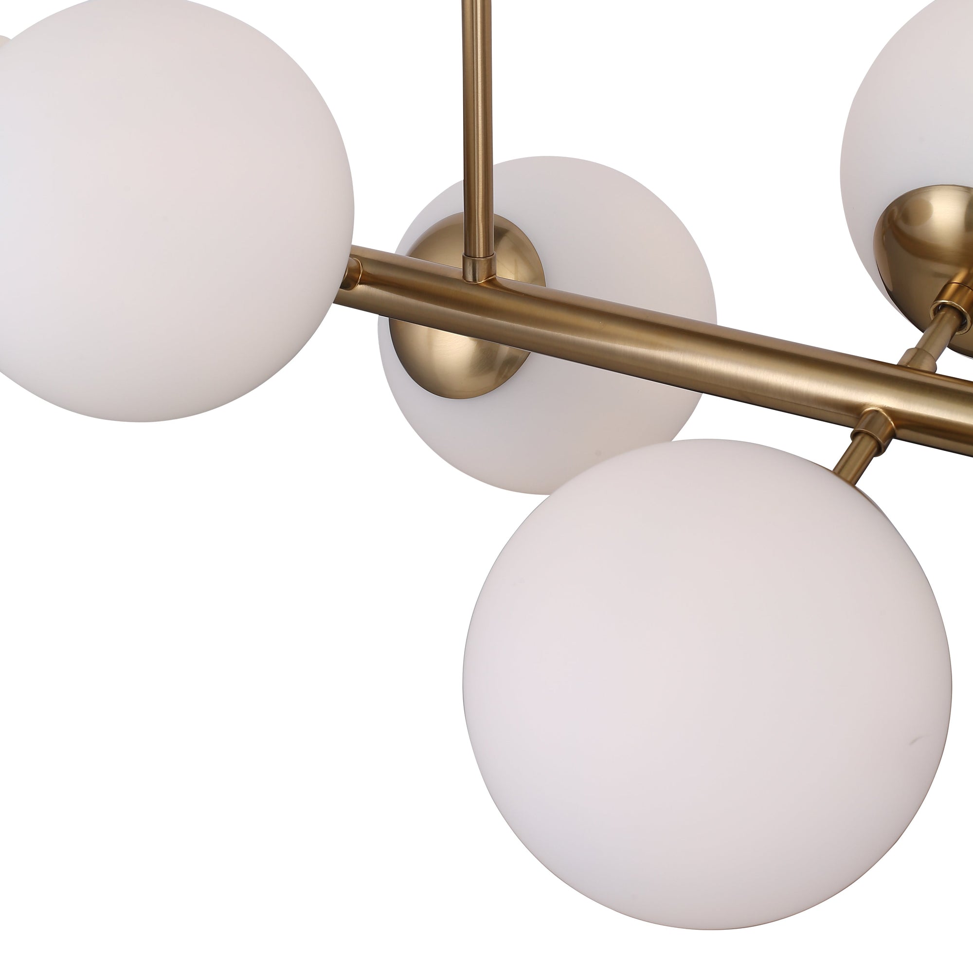 Lugano Langbordslampe Messing/Opal