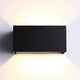 Wide IP54 12W Utendørs Vegglampe Svart
