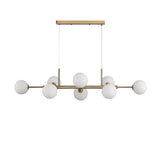 Seti Langbordslampe Børstet Messing/Opal