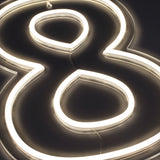 Tall 8 Neonskilt