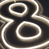 Tall 8 Neonskilt