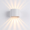 Sunset Round IP65 6W Utendørs Vegglampe Hvit