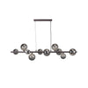 Valencia Langbordslampe Svart Titanium/Smoke