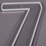 Tall 7 Neonskilt