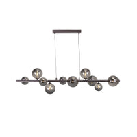 Valencia Langbordslampe Svart Titanium/Smoke