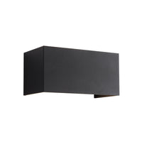 Wide IP54 12W Utendørs Vegglampe Svart