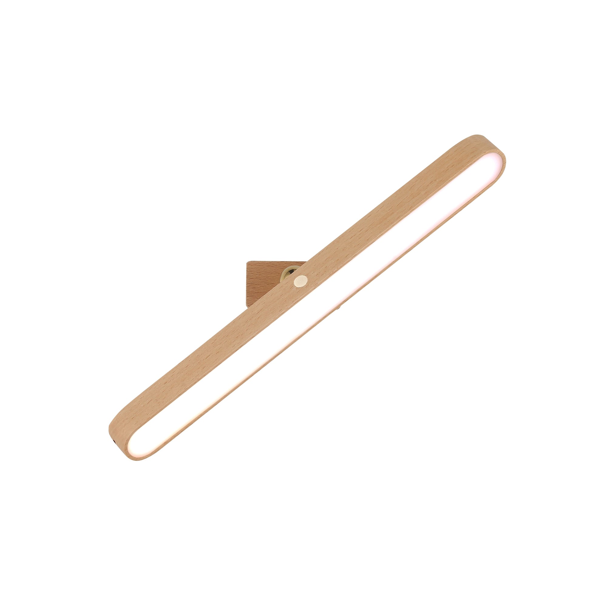 Timber Trådløs Vegglampe Lys Bjørk