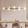 Seti Langbordslampe Børstet Messing/Opal