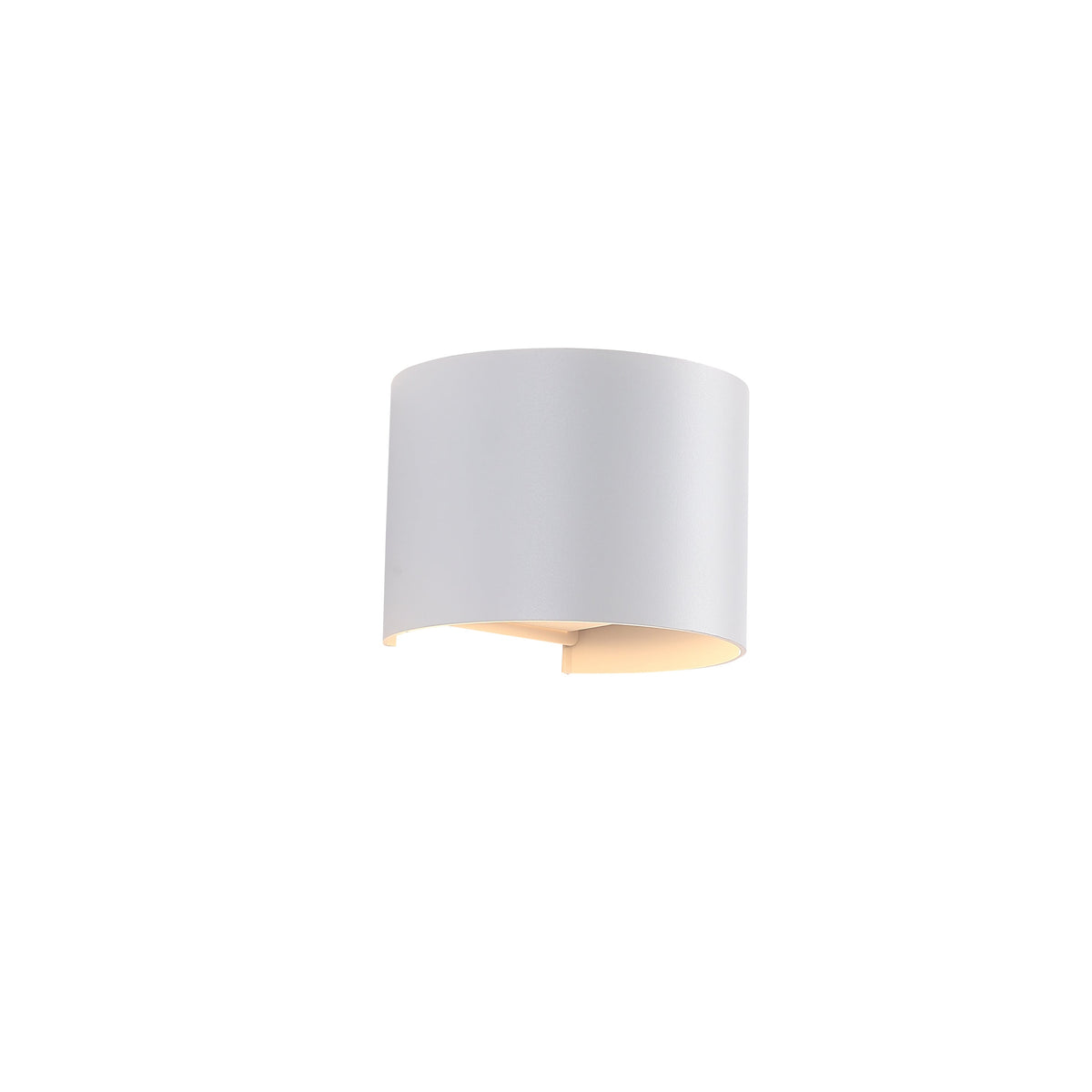Sunset Round IP65 6W Utendørs Vegglampe Hvit
