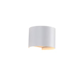 Sunset Round IP54 6W Utendørs Vegglampe Hvit