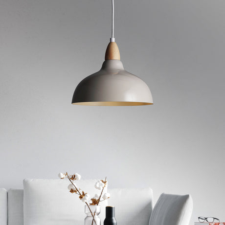 Oak Pendel Ø24 Glossy Dove-Nordic Seasons-OutletLamper.dk