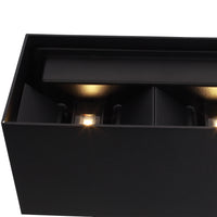 Wide IP54 12W Utendørs Vegglampe Svart