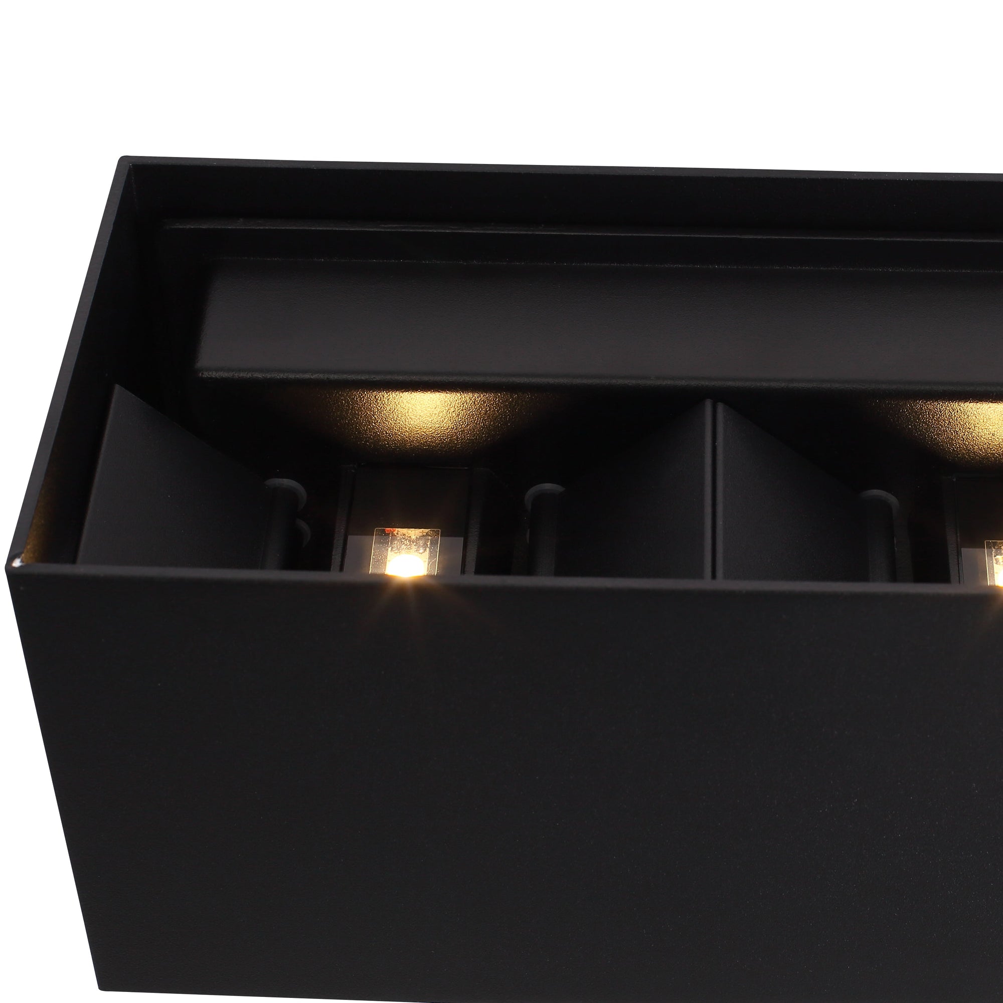 Wide IP54 12W Utendørs Vegglampe Svart
