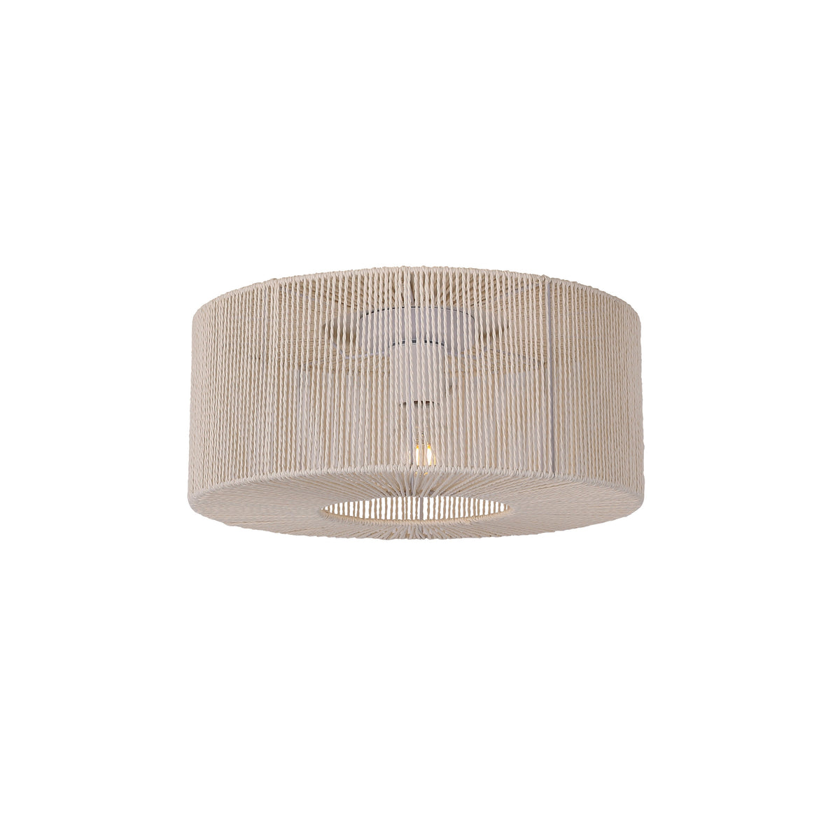 Braided Taklampe Ø46 Raw White