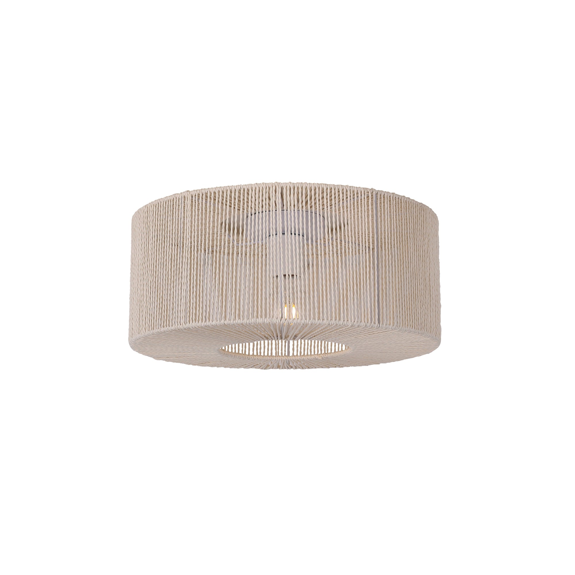 Braided Taklampe Ø46 Raw White