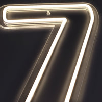Tall 7 Neonskilt