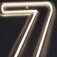 Tall 7 Neonskilt