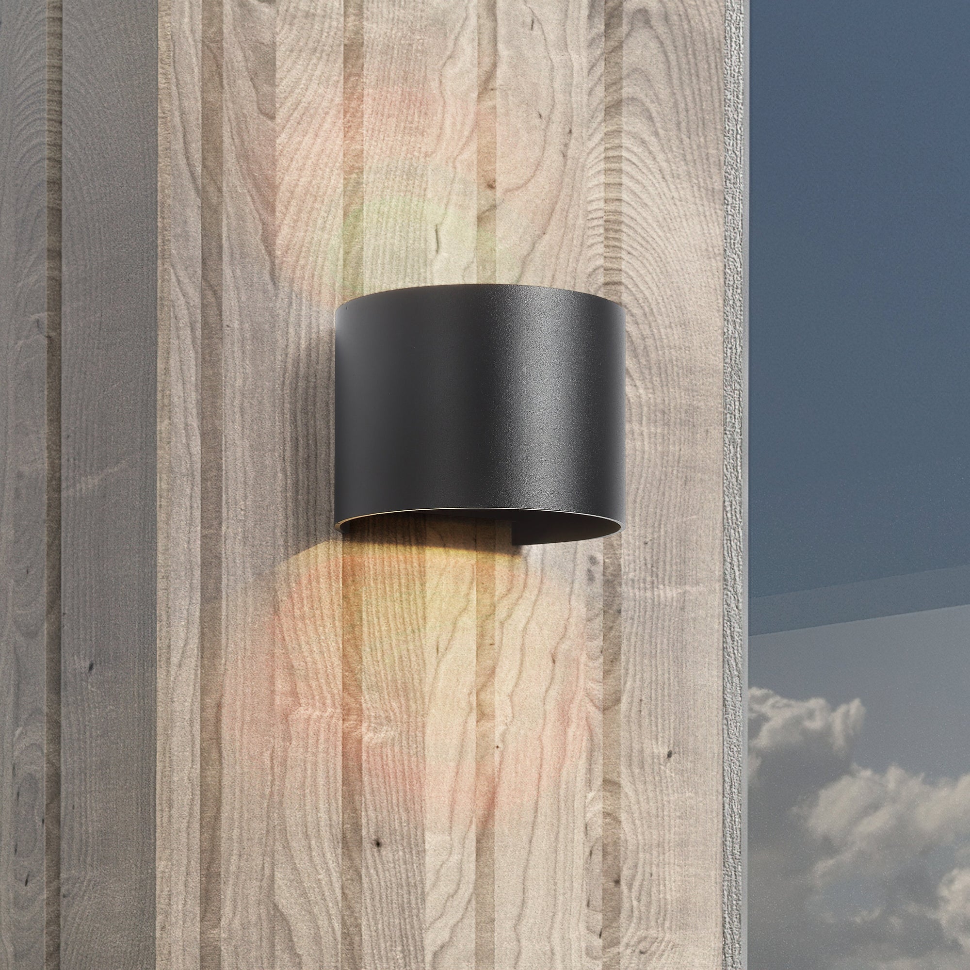 LED Vegglampe Utendørs Rund 5W IP54