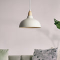 Oak Pendel Ø24 Lyst Tre - Hvit