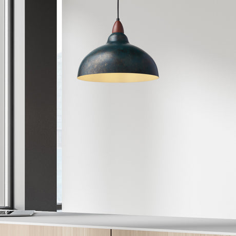 Oak Pendel Ø35 Galvaniseret Blå-Nordic Seasons-OutletLamper.dk