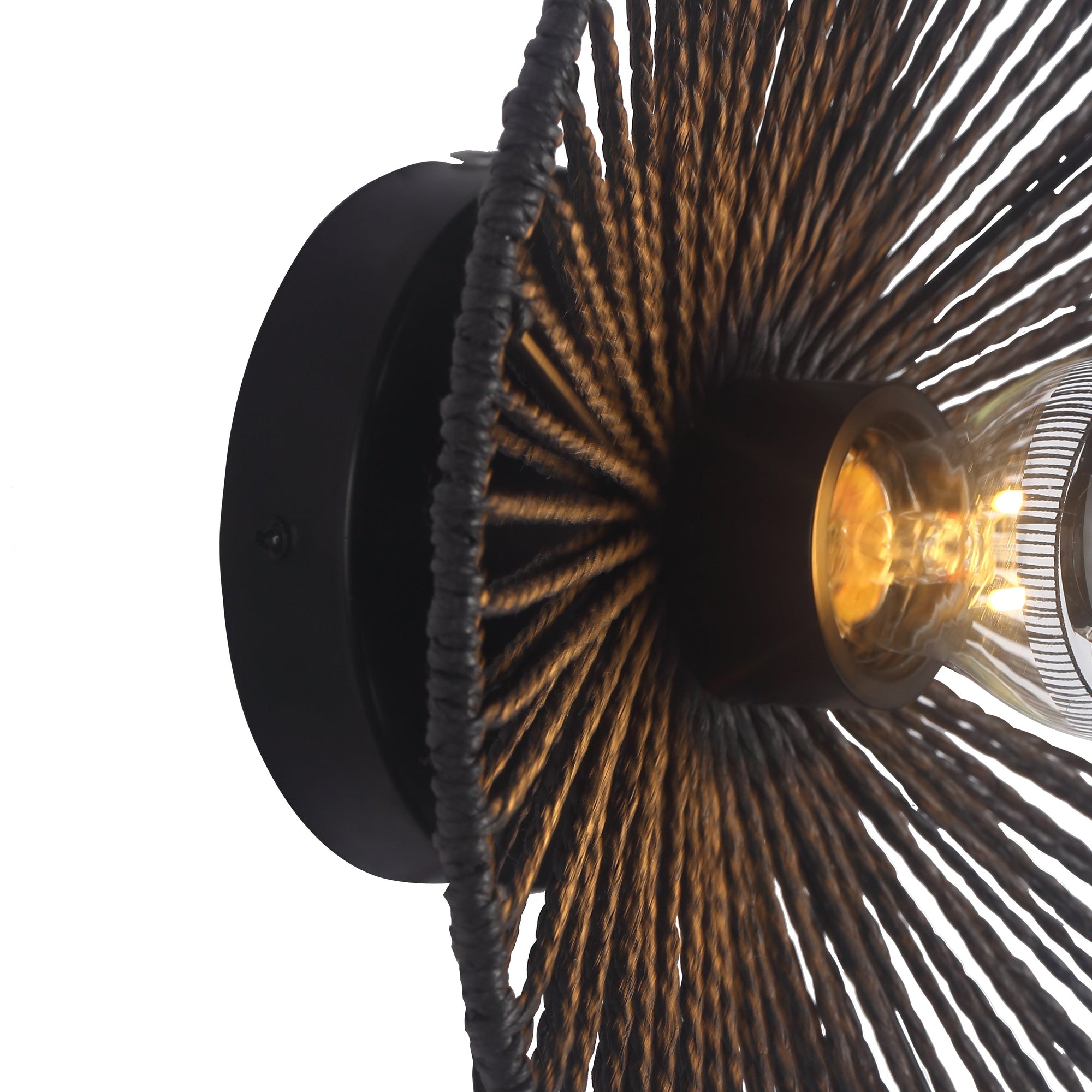 Wave Vägglampa Ø30 Sort-Lampconcept.se