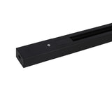 Strømskinne 1-faset 1,5 m Svart