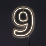 Tall 9 Neonskilt