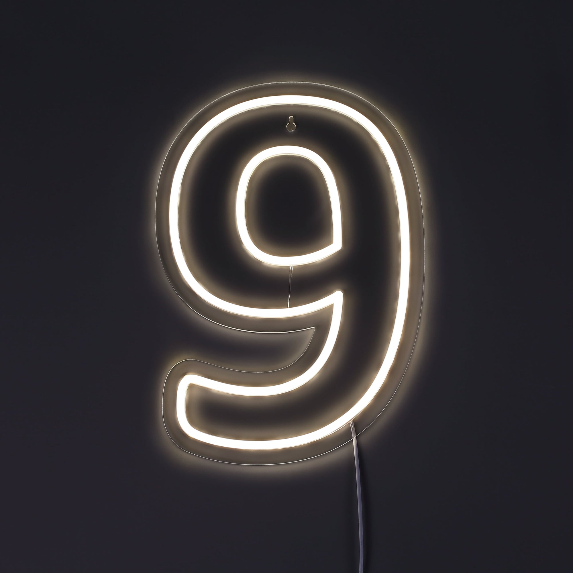 Tall 9 Neonskilt