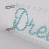 Dream LED Neon Box Bordlampe