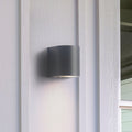 Gamp Rund Vegglampe Utendørs Svart