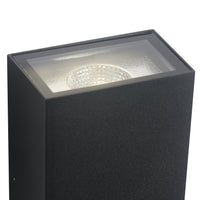 LED Vägglampa Utomhus H16cm IP65 6W Svart-Lampconcept.se