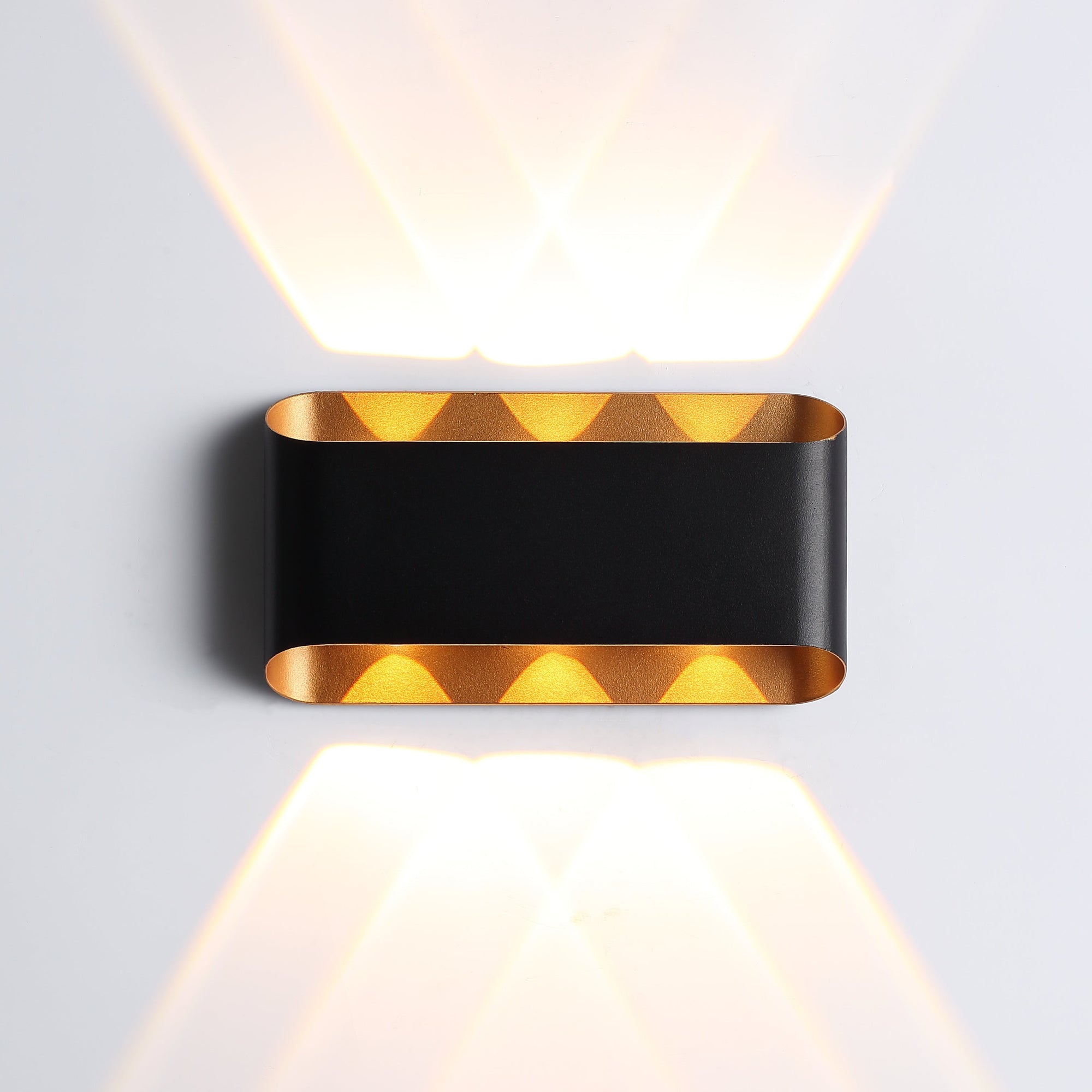 Twilight Gold 6W Vegglampe Svart