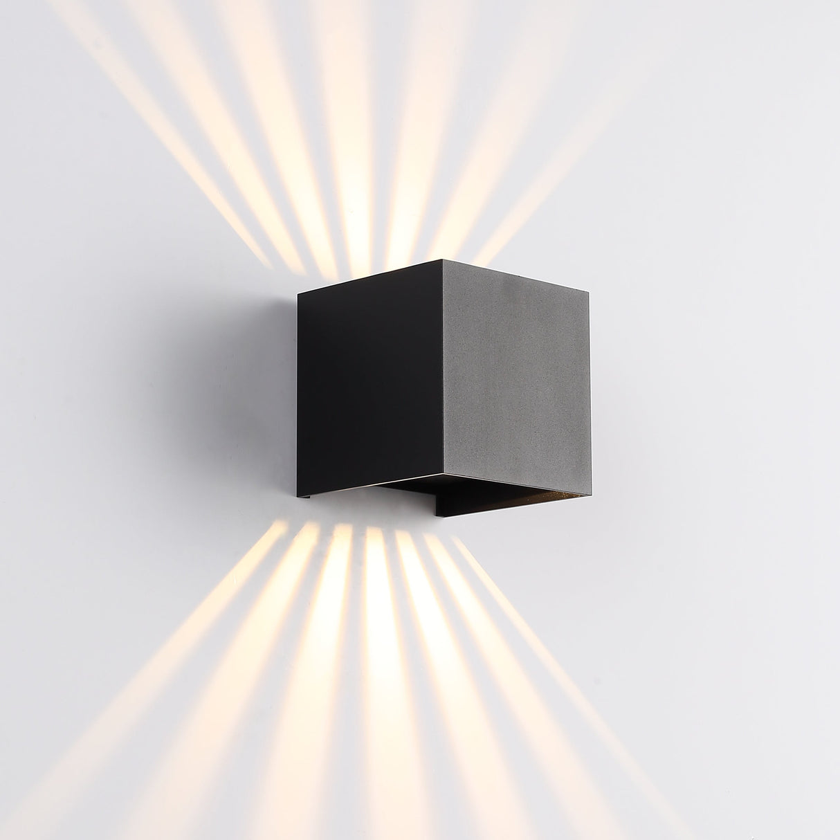Sunset IP65 6W Utendørs Vegglampe Svart