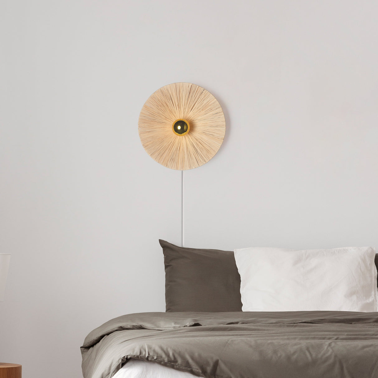 Flare Raffia Vägglampa Ø40-Lampconcept.se