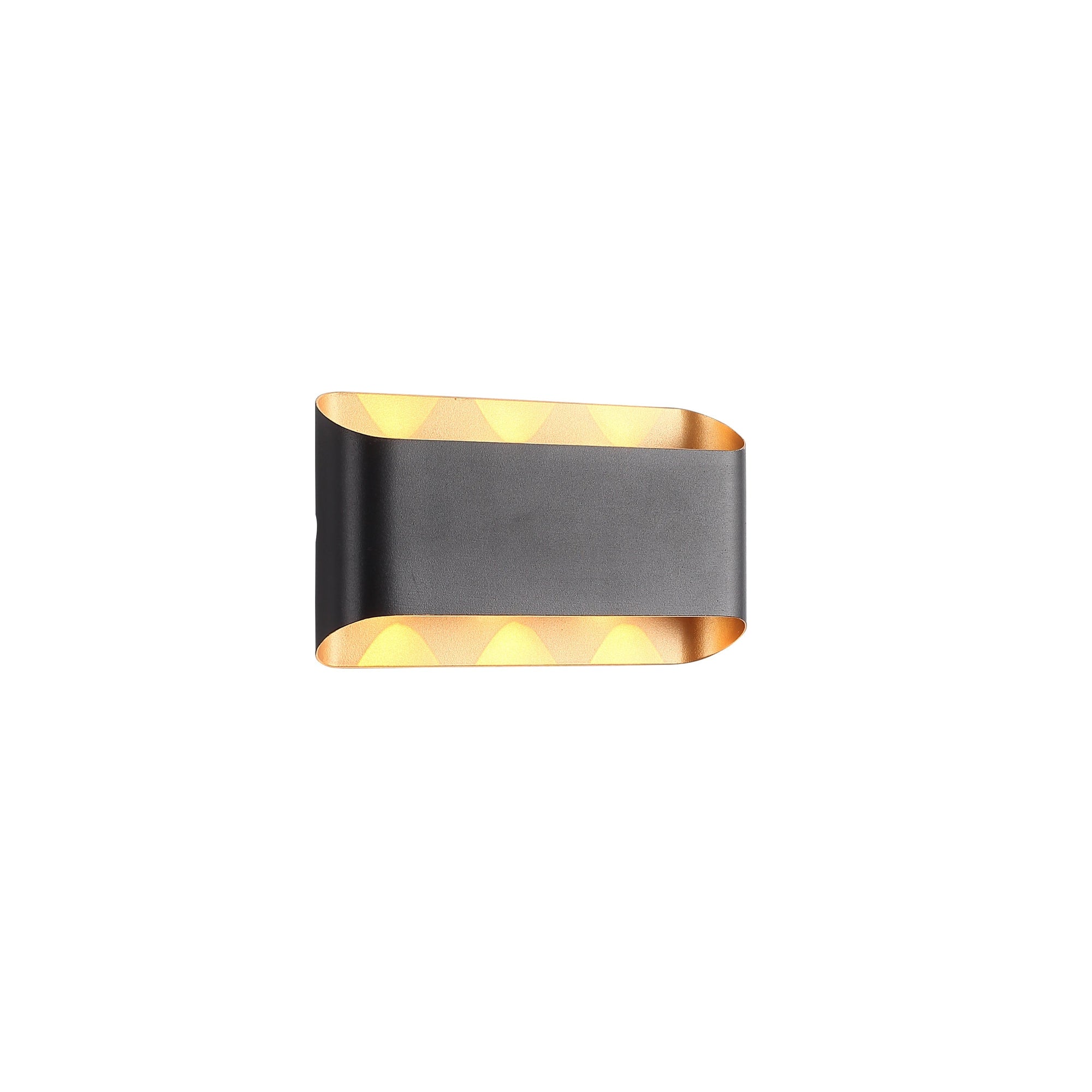 Twilight Gold 6W Vegglampe Svart