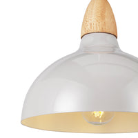 Oak Pendel Ø19 Glossy Grå