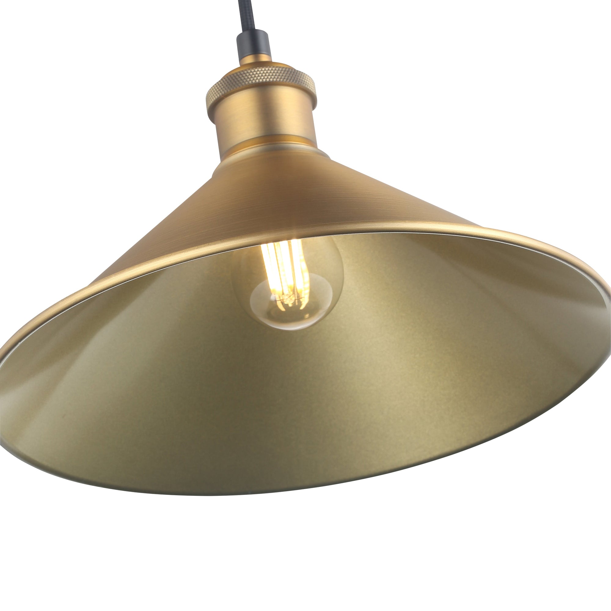 Coffee Taklampa Ø26 Borstad Mässing-Lampconcept.se