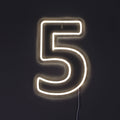 Tall 5 Neonskilt
