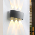 Ortelo 6W 17cm Utendørs Vegglampe - Svart