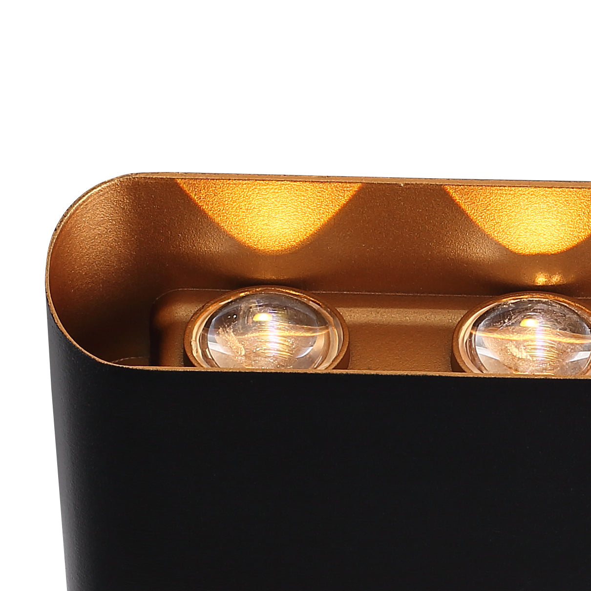 Twilight Gold 6W Vegglampe Svart