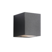 Gamp Square Vägglampa Utomhus Svart-Lampconcept.se