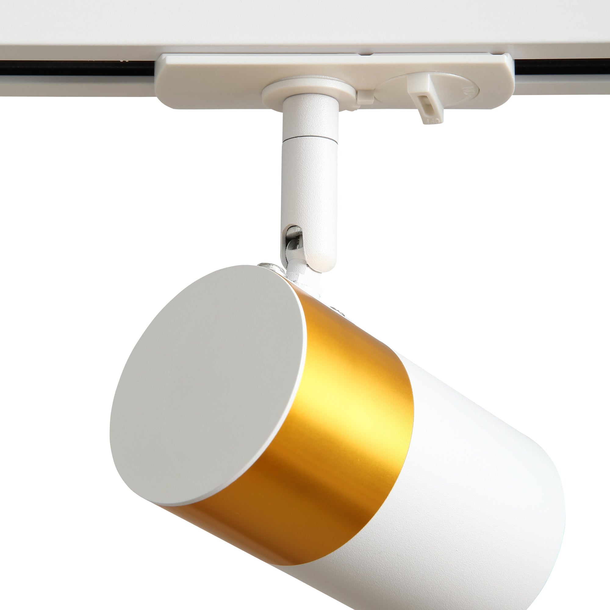 Prime skinnespot GU10 – hvit/messing
