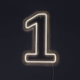 Tall 1 Neonskilt