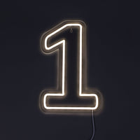 Tall 1 Neonskilt