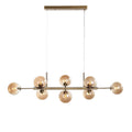 Seti Langbordslampe - Børstet Messing/Amber