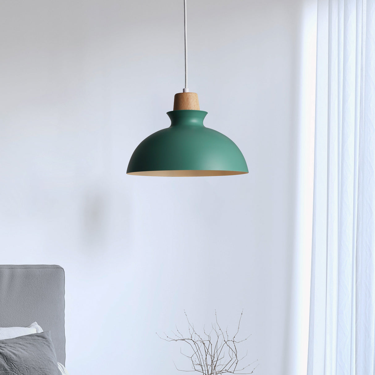 Tray Pendel Ø28 Smaragdgrønn