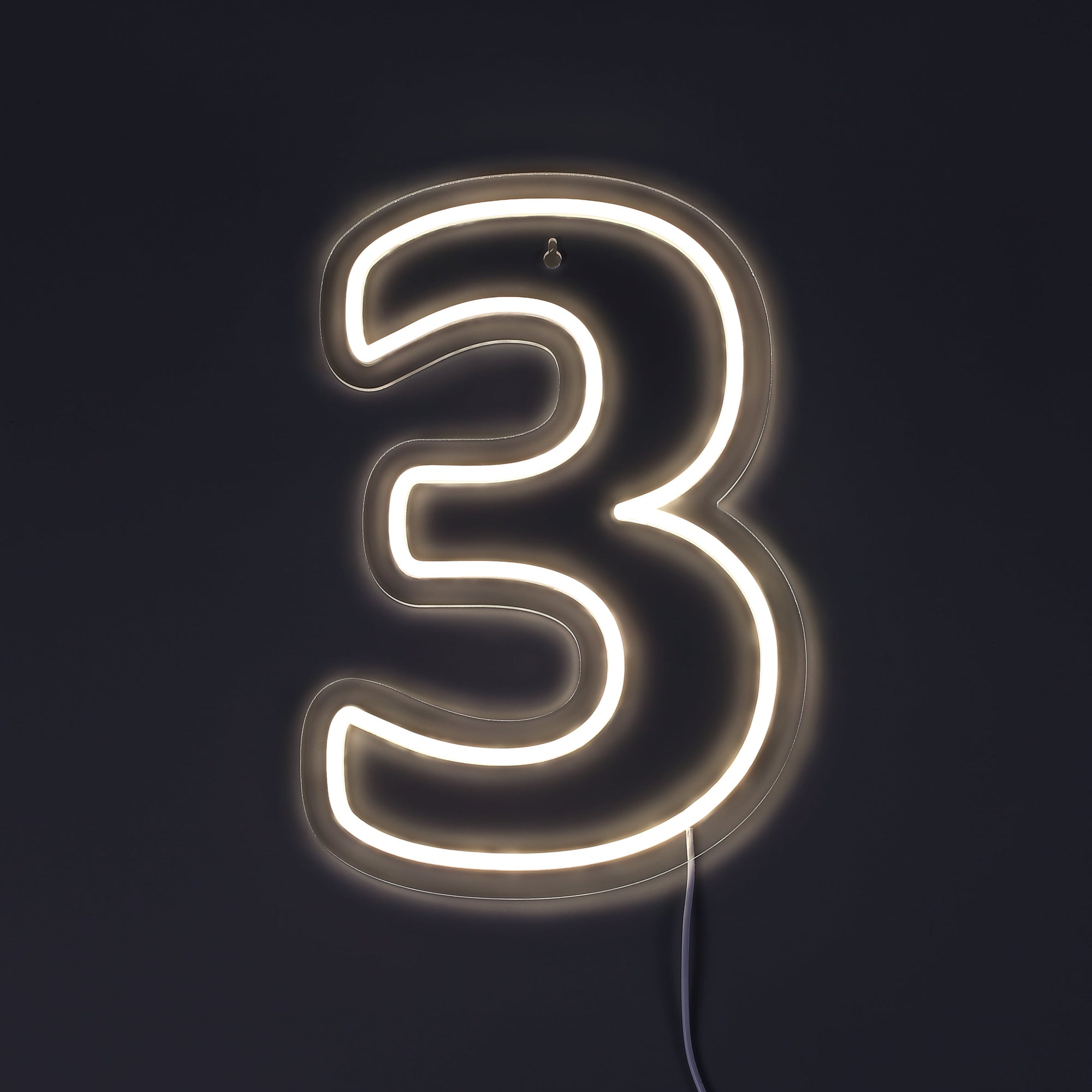 Tall 3 Neonskilt