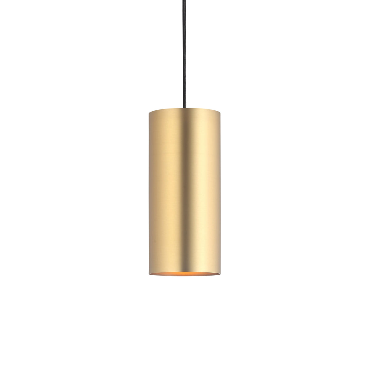 Big Tube Taklampa H27 Borstad Mässing-Lampconcept.se