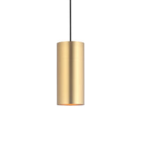 Big Tube Taklampa H27 Borstad Mässing-Lampconcept.se