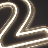 Tall 2 Neonskilt